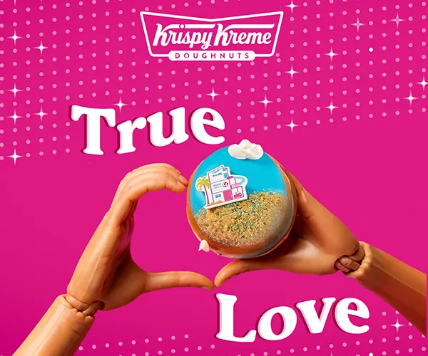 Krispy Kreme x Barbie campaign promotional image 2